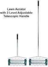 Crystals Gardening Lawn Aerator Roller 3 Level Telescopic Handle view 2