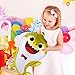 ROSZETTA Shark Helium Balloons,10PCS Shark Family Balloons for Party Decorations,Baby Themed Birthday Decorations Party Supplies…