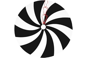 DORKEIXIA Black and White Stripe Striped Peppermint Swirl Candy Cane Sugar 36 Inch Christmas Tree Skirt Round Winter Snow Suitable for Christmas Xmas Halloween Holiday Party Decor Decoration Occasion