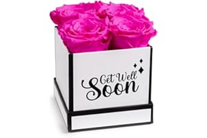 Soho Floral Arts Get Well Gifts | Genuine Roses that Last for Years | Get Well Soon Gifts For Women And Men After Surgery Gift | Flowers For Delivery | Get Well Gifts for Women Rose Box