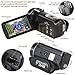 Video Camera Camcorder,Actinow YouTube Vlogging Camera HD 1080P 24.0MP 3.0 Inch LCD 270 Degrees Rotatable Screen 16X Digital Zoom Camera Recorder with 2 Batteries