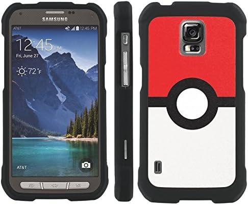 Mobiflare Slim Guard Armor Design Case for Samsung Galaxy [S5 ACTIVE] - Pokemon Ball