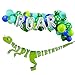 Dinosaur Party Decorations Dinosaur Balloons Garland ROAR Balloon Dino Happy Birthday Banner Tropical Palm Leaves Imitation Leaf Green