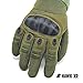 HAWK XR Tactical Gloves for Men & Women, Upgraded Touch Screen. Free MESH Pouch. Black or Green Full Finger & Hard Knuckle Plate. Motorcycle, Military, Police, Outdoors, Shooting Gear. S,M,L,XL Size.