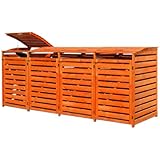Mülltonnenbox aus holz