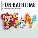 Educational Bath Toys Suction Cup - Bathtub Toy Stickers Girls Boys Kids - Fun Bath Time - Safe Bath Toy - Early Learning Toys