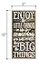 Honey Dew Gifts Wall Hanging Decorative Wood Sign, Enjoy the Little Things in Life for Someday You Will Realize They Were the Big Things 5 inch by 10 inch, Wall Home Decor, 75409