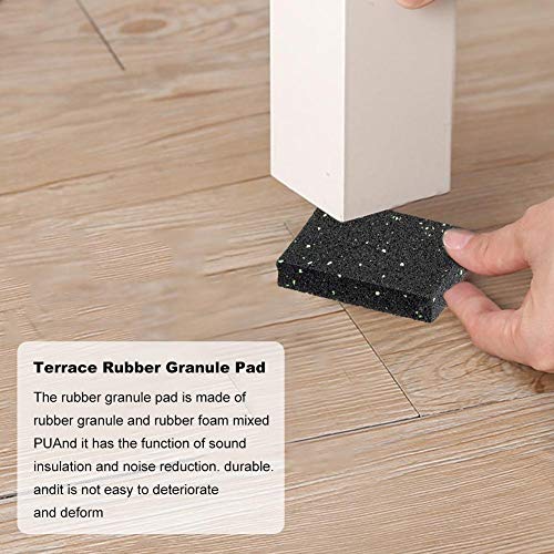 N/Y 25 Stück Terrassenpads - 5 x 10 cm (10 mm dick) Gummigranulat Gummiunterlage Diffusionssockel, Unterkonstruktionen… – Bild 8