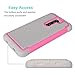 Jeylly for LG G2 Case, Shockproof Scratch Absorbing Hybrid Rubber Plastic Impact Defender Rugged Slim Hard Case Cover Shell for LG G2 D800 D801 VS980 LS980 - Pink/Grey