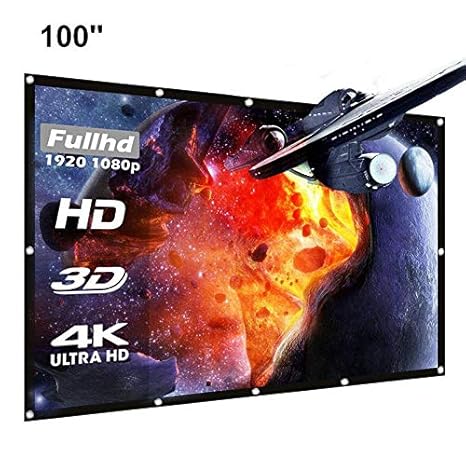 Womdee Pantallas para proyectores, Pantalla de proyector de ...