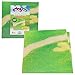 SCS Direct Brick Building Blocks 10x10 Large Baseplates - Grassy Field - 2 Pack - Dual Sided Base Plates Connect Top & Bottom for Better Builds - Works w Activity Tables, Tight fit Major Brick Brands