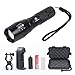 O’Brighton Best and Brightest LED Tactical Flashlight, Zoomable Adjustable Focus, 5 Modes 1000 Lumens, Water Resistant, Outdoor Torch with Rechargeable 18650 Lithium Ion Battery and Charger