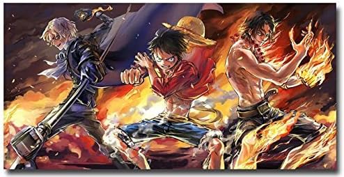 Tomorrow sunny One Piece Luffy ACE 2015 Anime Art Silk Poster Print 24x13 inches 010