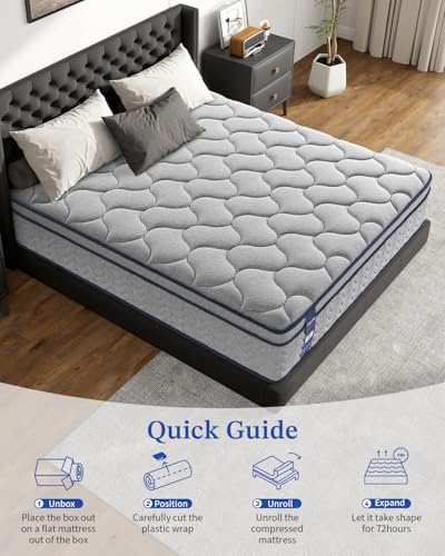 TVVTO Single Mattress 3FT, 26CM Memory Foam & 7 Zone Orthopedic Pocket Sprungs, Medium Firm Breathable Bed Mattress for Back Pain Relief & Motion Isolation(90x190x26cm)