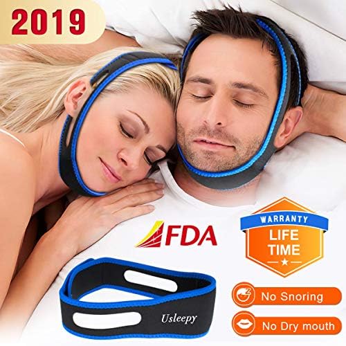 Anti Snoring Chin Strap, Comfortable Natural Snoring Solution Snore Stopper, Most Effective Anti Snoring Devices Stop Snoring Sleep Aid Snore Reducing Aids for Men and Women