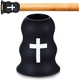Simgoing Christian Baseball Softball Cross Bat Grip Taper Knob, Non Slip | Religious Cross Design, Smooth Knob for Comfort, Taper Guides Finger Placement, Non Slip for Baseball Softball Grip