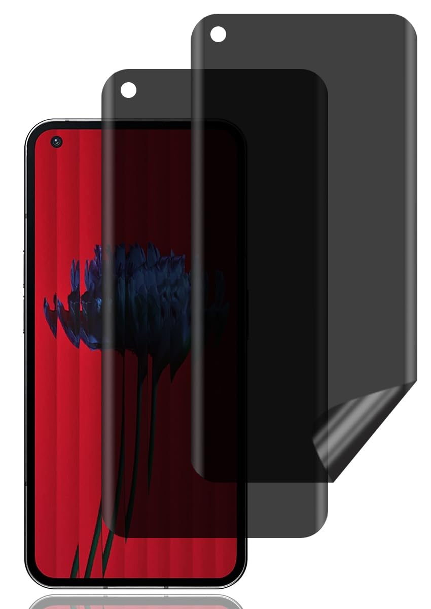 BCHKLAI Privacy Screen Protector for Nothing Phone (1) [2 Pack], Anti Spy Screen Protector, Anti Scratch, Anti Fingerprint, High Sensitivity, Bubble Free, Anti Spy TPU Soft Film for Nothing Phone 1