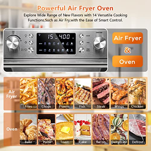 ZAFRO Air Fryer, Large Air fryer 14in1 Presets, Air Frier Cookers