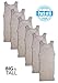 Men's 6 Pack Cotton Color A-shirt Tank Top Muscle Shirt Big Man