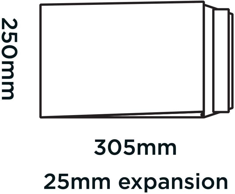 Blake Purely Packaging 305 x 250 x 25 mm 140 gsm Gusset Pocket Peel & Seal Envelopes (4040) Manilla - Pack of 125 - Image 3