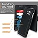 Galaxy S7 Edge Case, Samsung Galaxy S7 Edge Wallet Case, rooCASE Prestige Detachable Leather PU Flip Wallet Case Folio Stand Cover, Detachable Lightwight Shell, Black (NOT Compatible with Galaxy S7)