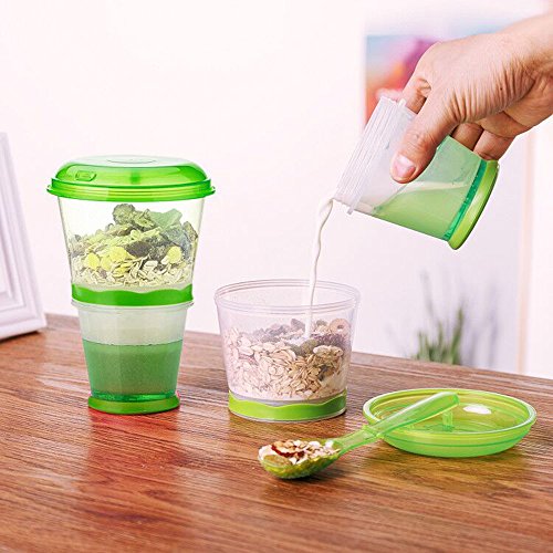 Cereal On The Go, Cup Container Breakfast Drink Milk Cups Portable