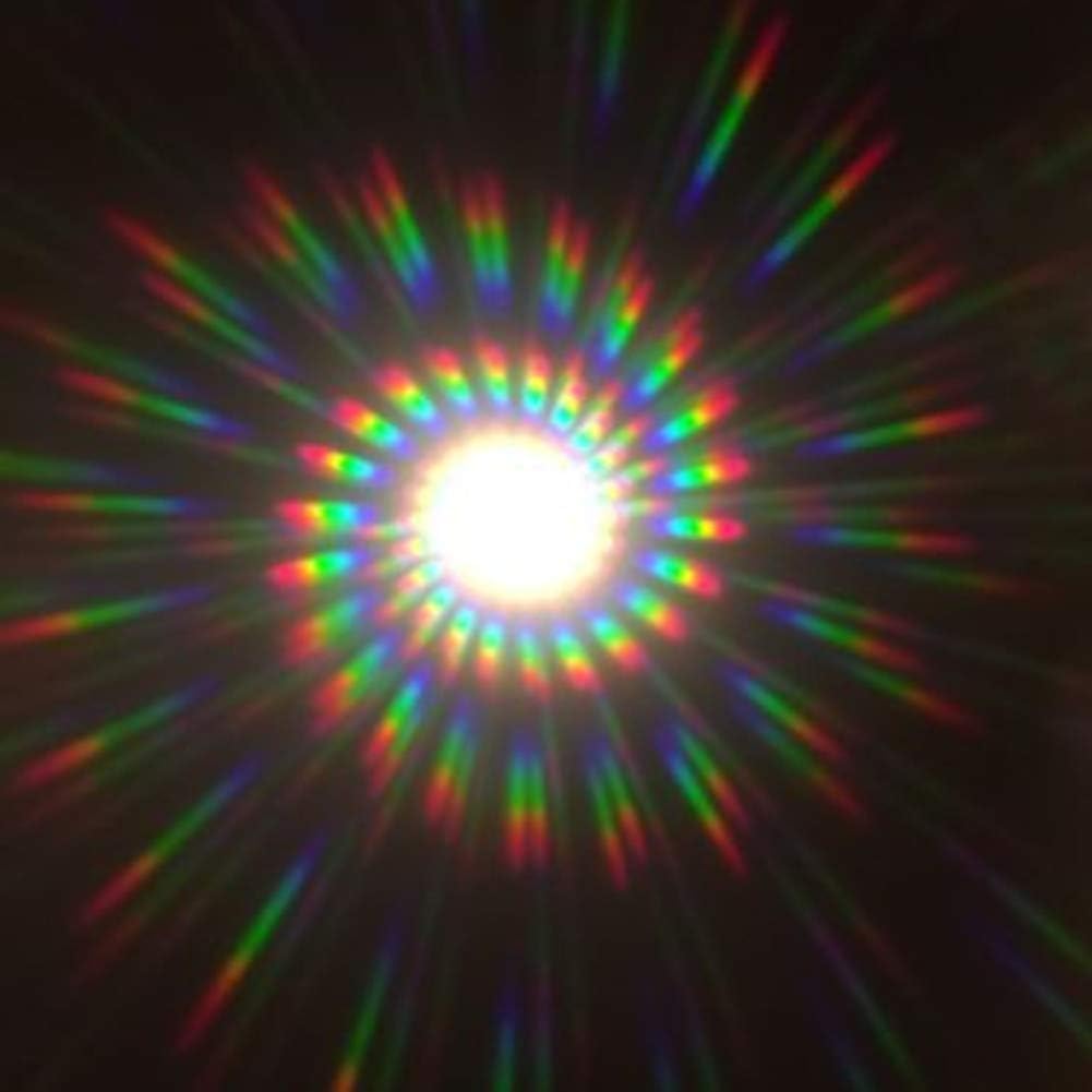 A4 Size 3D Spirals Effect Fireworks Rave Films-8×11 Inch Clear PET Diffraction Gratings Rainbow Film Sheets Spirals Effect - 2pcs Packs (0.65mm Thickness)