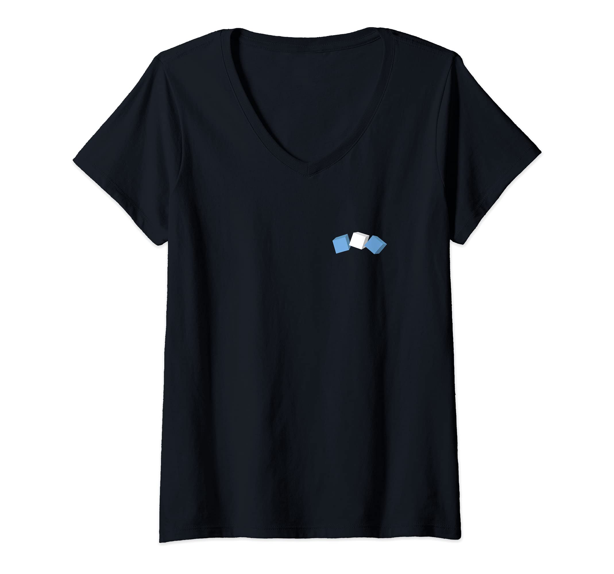 Womens Flag Argentina V-Neck T-Shirt