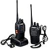 Nestling-2PCS-400-470-MHz-BaoFeng-Walkie-Talkie-Two-Way-Radio-Rechargeable-Long-Range-Headset-Headphone-Built-in-LED-Torch-BF-888spack-of-2