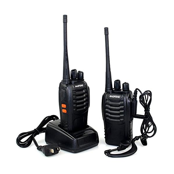Nestling-2PCS-400-470-MHz-BaoFeng-Walkie-Talkie-Two-Way-Radio-Rechargeable-Long-Range-Headset-Headphone-Built-in-LED-Torch-BF-888spack-of-2