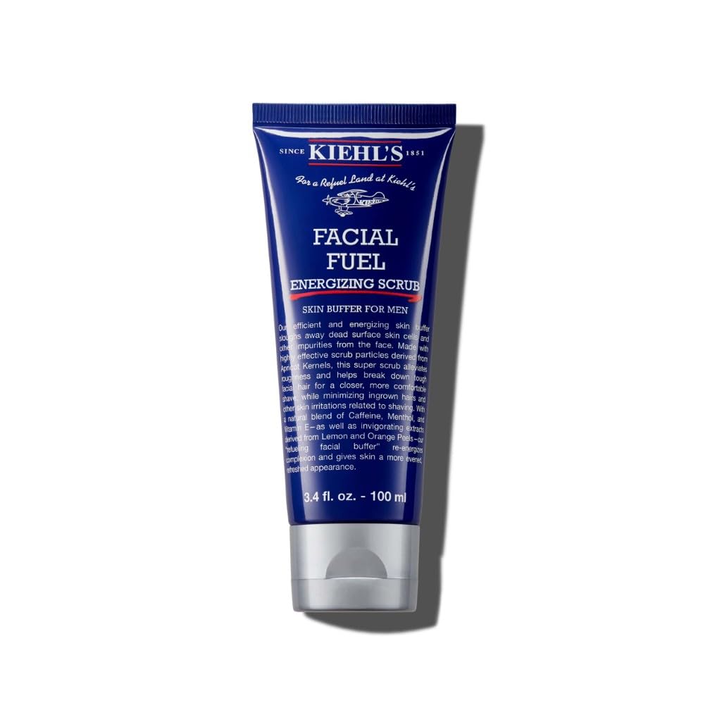 Kiehl's Facial Fuel Exfoliating Face Scrub, Facial Cleanser for Men, 100Ml