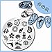 Born Pretty 1 Sheet 5.5cm Round Nail Art Stamp Template Ocean Beach Design Image Plate Harunouta-11