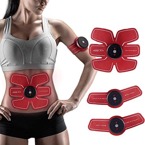 Jannychen New Version 2017 Abdominal Toning Belt, Waist Trimmer Belt, ABS Toner Body Muscle Trainer, Abs Fit Training, Unisex Fitness Training Gear, Home Fitness Training (Abs fit+Body fit)