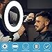 Phone Ring Light Clip on LED Selfie Lights for Laptop Video Conferencing Zoom Circle Webcam Halo Lighting Compatible with iPhone (Warm White)
