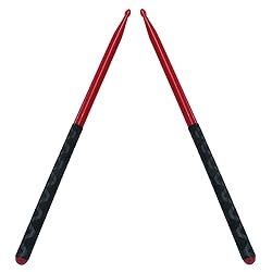 Piutouyar 5A Drum Sticks, Red Nylon Drumsticks Oval