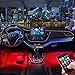 Car Interior Lights, 4pcs 48LED Multicolor Car LED Strip Light, Decorative LED Lighting Kit with Sound Active Function, Wireless Remote Control and Smart USB Port (8 Colors)thumb 2