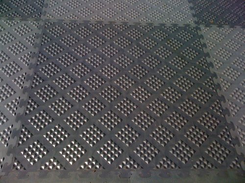 Norsk-Stor NSMPRD6MG Raised Diamond Multi-Purpose PVC Flooring, Metallic Graphite, 6-Pack - Thumbnail 2