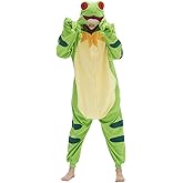 vavalad Adult Onesie Pajama Cosplay Halloween Christmas Custume for Women Men Teens, Green