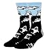 Zmart Mens Shark Socks Funny Crazy Novelty Shark Attack Crew Lover Sock Gift
