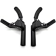 TiLite Compact Push to Lock Wheel Locks - Composite Pull to Lock Wheelchair Parts (1 Pair, Black)