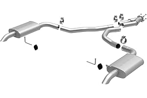 MAGNAFLOW EXHAUST PRODUCTS MagnaFlow Performance Exhaust System 16710: Cat-Back, Street Series, For 1975-1979 Chevrolet Corvette
