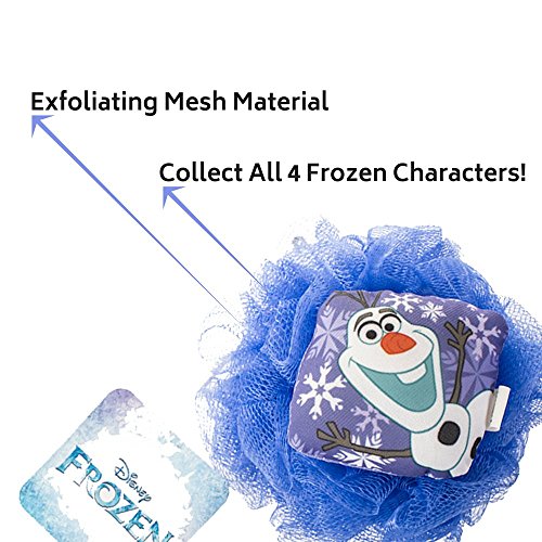 Disney Frozen Childrens Large Shower Sponge Pouf (4 Pack) Bath Loofah