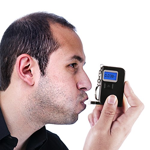 Breathalyzer, Portable Digital Breath Alcohol Tester LED Screen With 3 Mouthpieces for Home Use