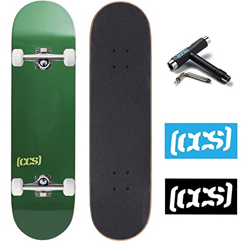 CCS Skateboard Complete - Color Logo and Natural Wood - Full