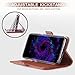 FYY [Genuine Leather Wallet Case for Samsung Galaxy S8+ Plus 2017, Handmade Flip Folio Wallet Case with Kickstand Card Slots Magnetic Closure for Samsung Galaxy S8+ Plus 2017 Dark Brown