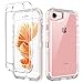 BENTOBEN iPhone SE 2020 Case, iPhone 8 Case, iPhone 7 Case, iPhone 6S Case, iPhone 6 Case, Transparent Clear Heavy Duty Shockproof 3 in 1 Hard PC Soft TPU Bumper Protective Case Cover, Crystal Clear