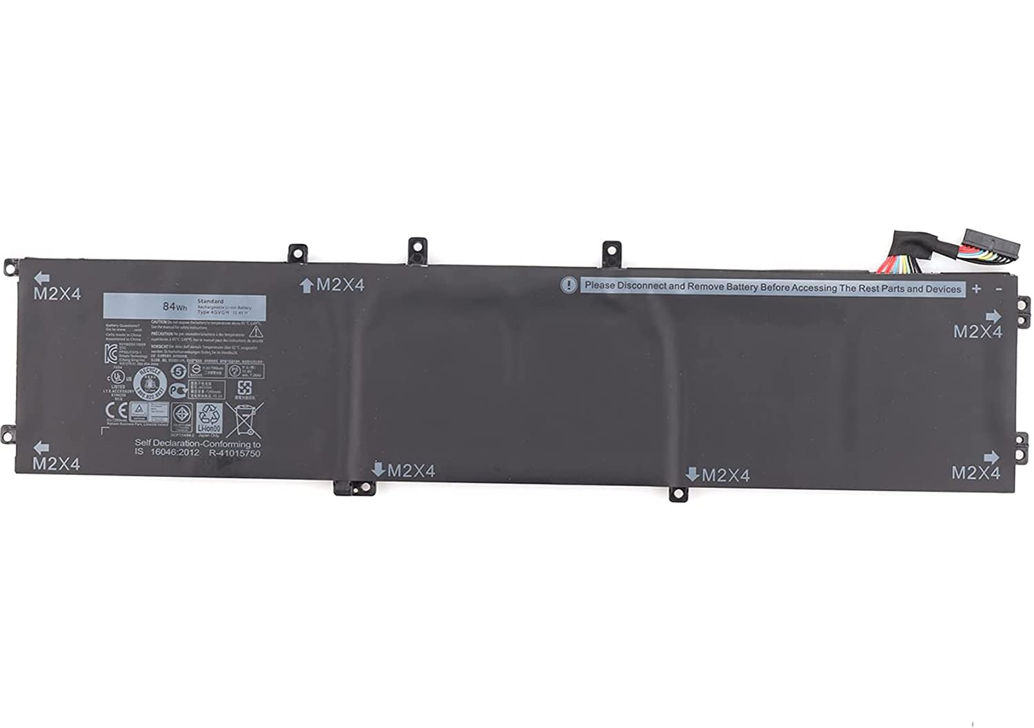 7XINbox 11.4V 84Wh 4GVGH 1P6KD 01P6KD 0T453 5XJ28 T453X 62MJV M7R96 RRCGW Laptop Battery compatible with Dell XPS 15 9550 Precision 5510 5520 M5510 M5520 Series