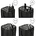 Universal Travel Power Adapter - EPICKA All in One AC Plug Adapter for USA EU UK AUS Including Quad 3.5A Smart Power USB Charging Port (4X USB)