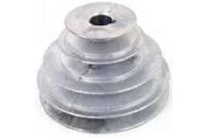 CHICAGO DIE CASTING 3/4 4-Step V-Grooved Pulley, 3/4 in, 4L, 1/2 x 11/32 in Belt