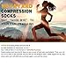NOVAYARD Compression Socks for Women and Men Support Graduated 15-20 mmHg Medias De Compresion Mujer(4 Pairs)